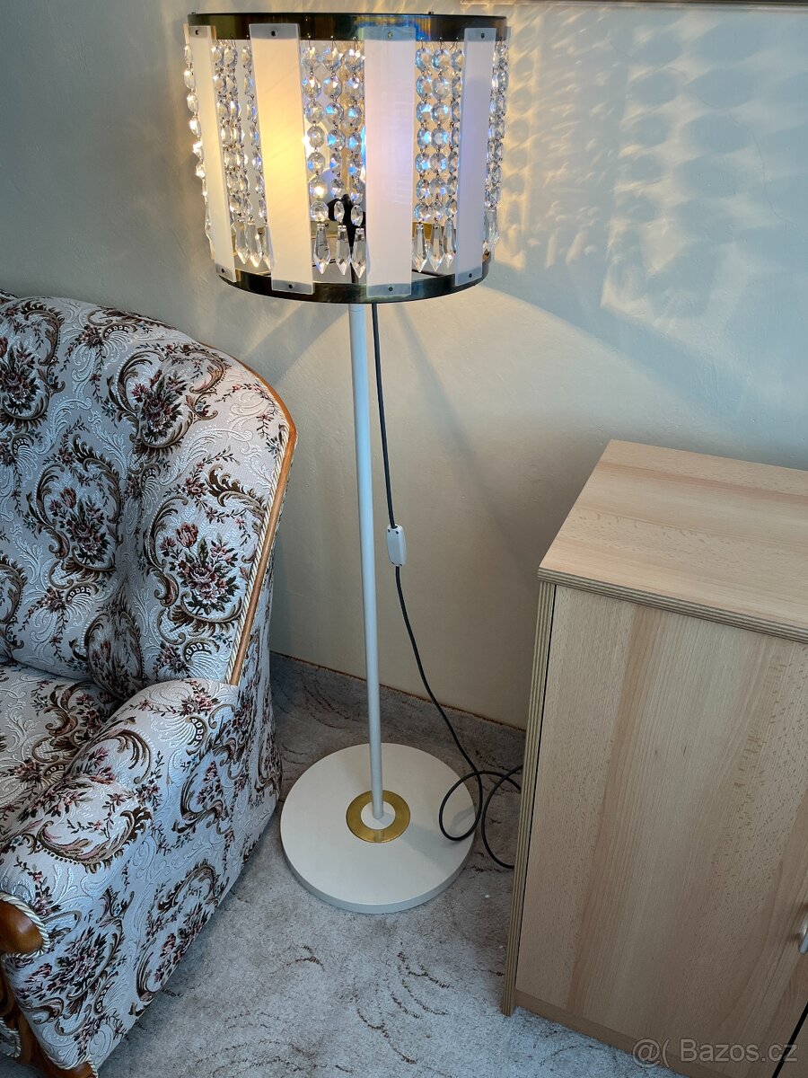Starožitná stojací podlahová lampa