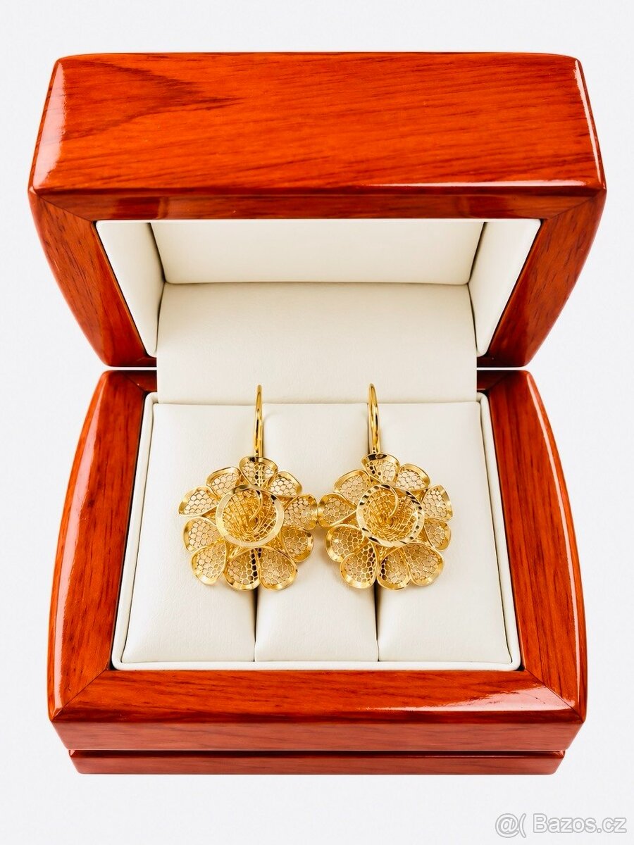Zlaté náušnice 14K 585/1000