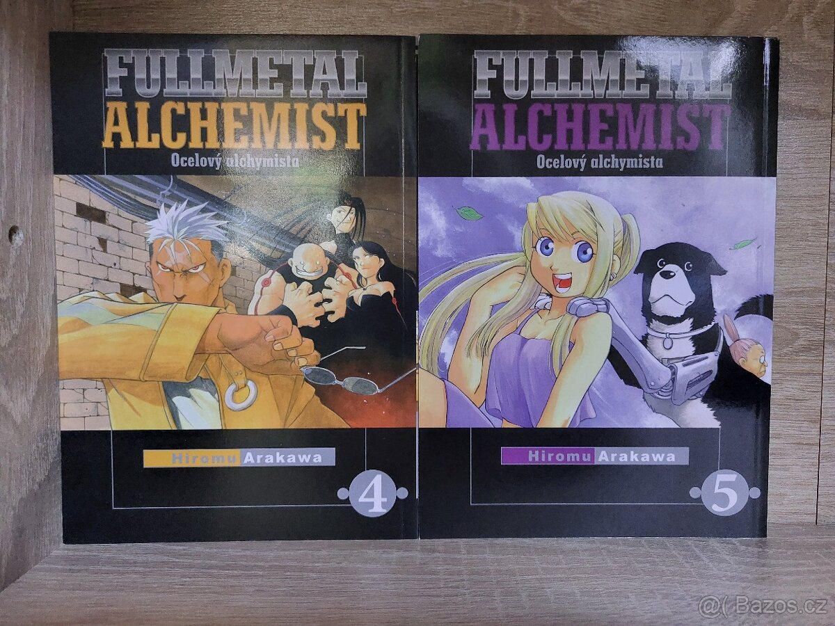 Manga Fullmetal Alchemist vol. 4 a 5 cz
