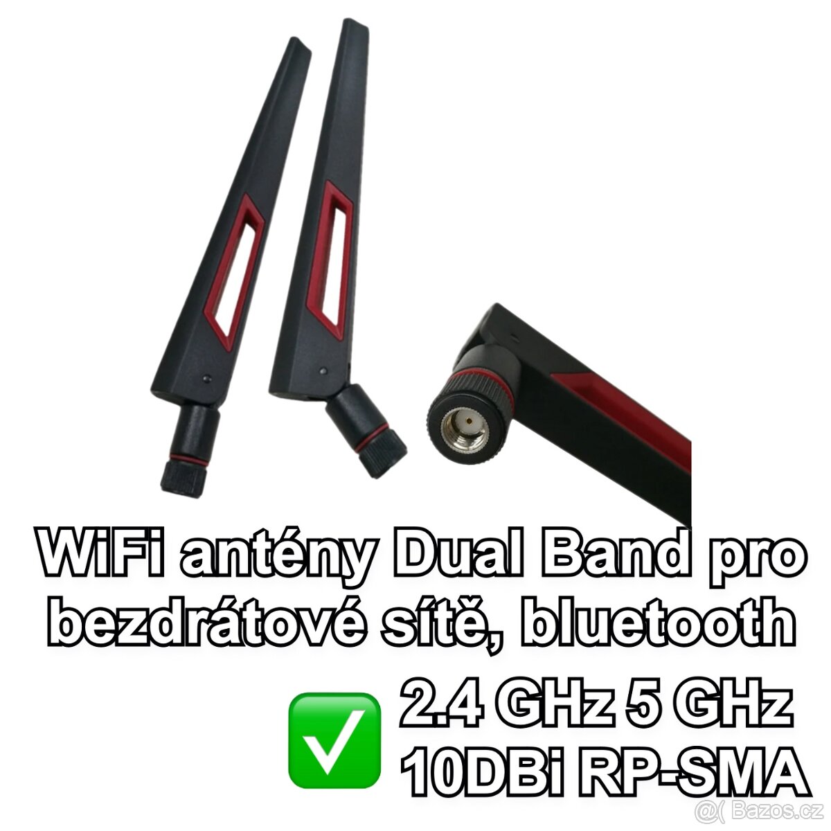 WiFi antény Dual Band 2.4 GHz 5 GHz 10DBi RP-SMA pro wifi bt