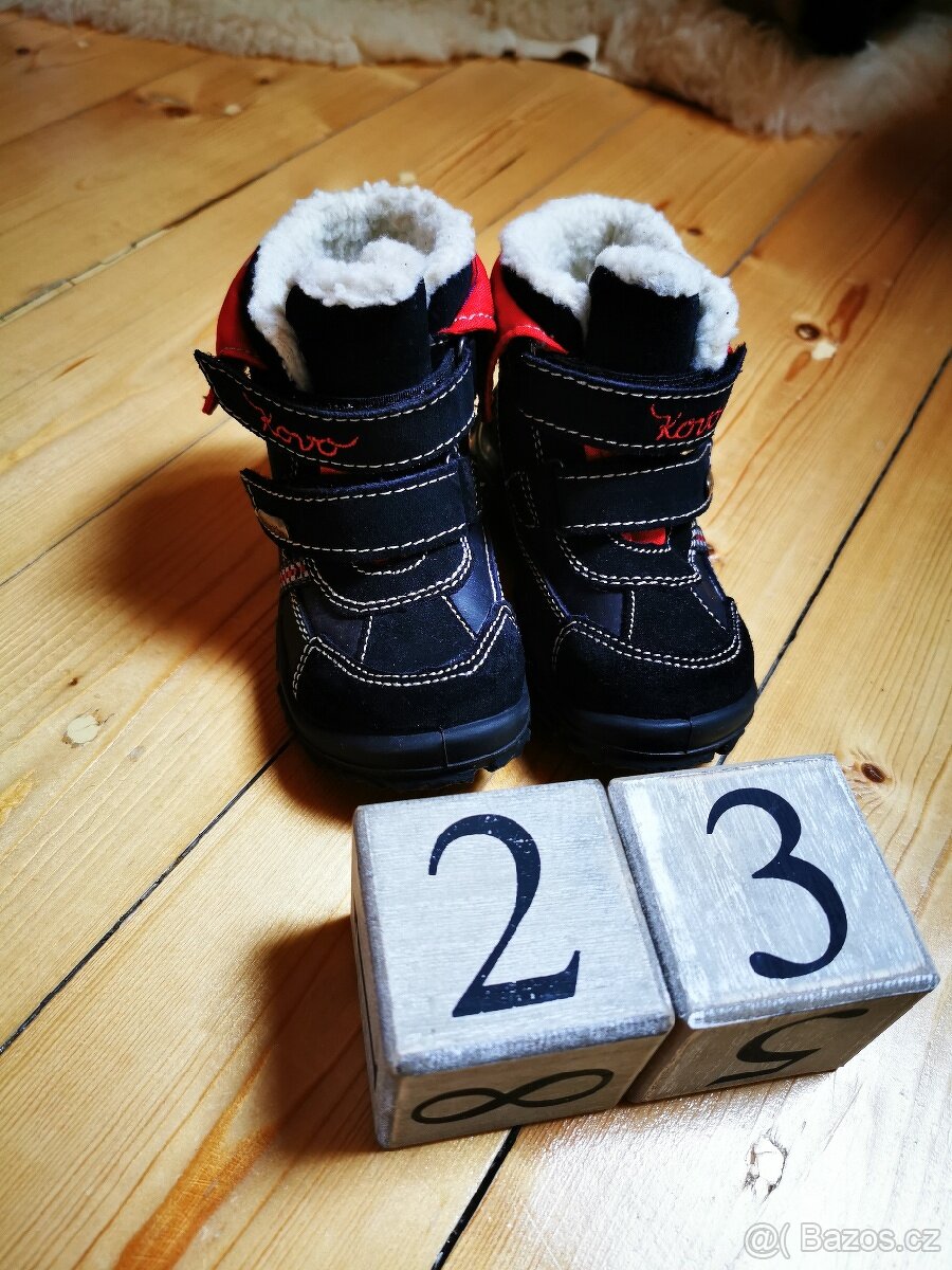 Dětske zimní boty s beránkem