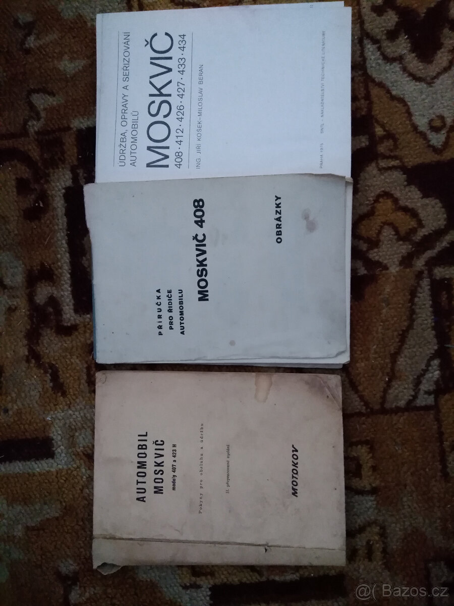 MOSKVIČ M408, 412, 426 - příručka