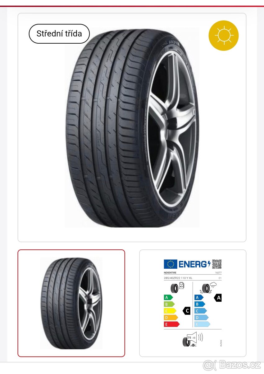 Gumy Nexen 285/40 R22