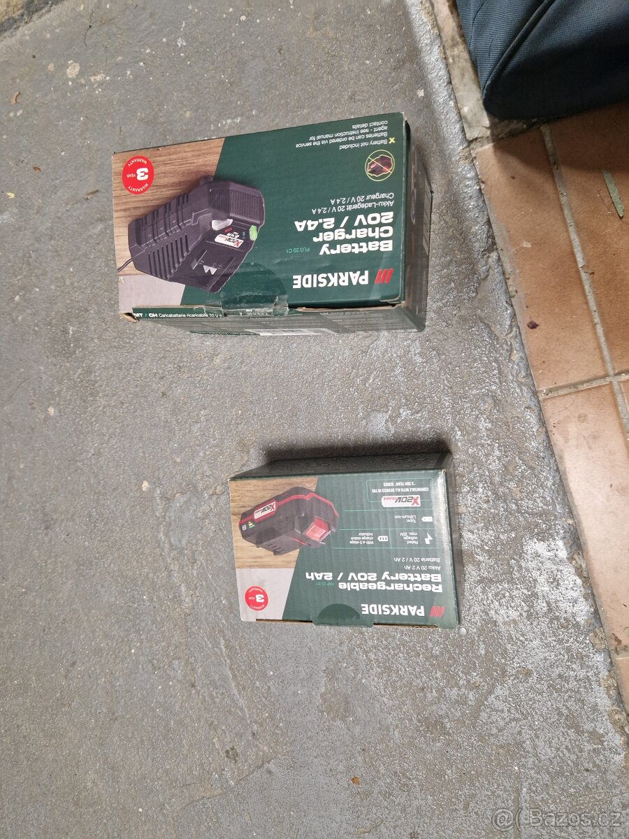 Parkside baterie a nabíječka