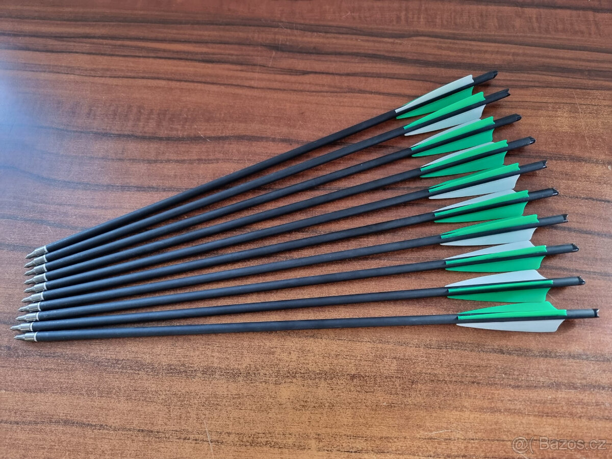 Prodám nové karbonové šípy do kuše - 10ks (54cm)