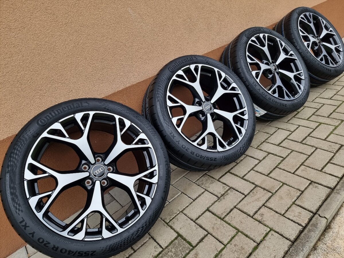 20″ 5×112 AUDI A6 / S6 4P + 255/40R20 CONTINENTAL letné NEW