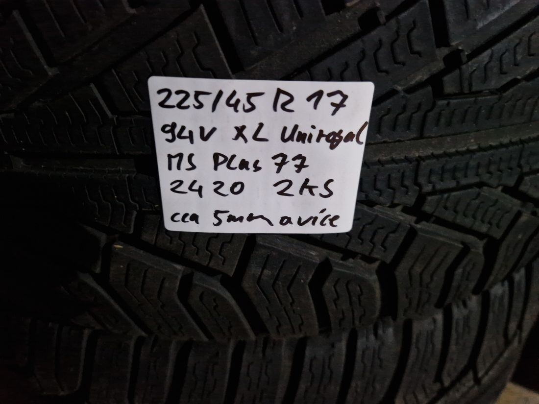 225/45 R17 94V XL 2ks zimní pneu Uniroyal