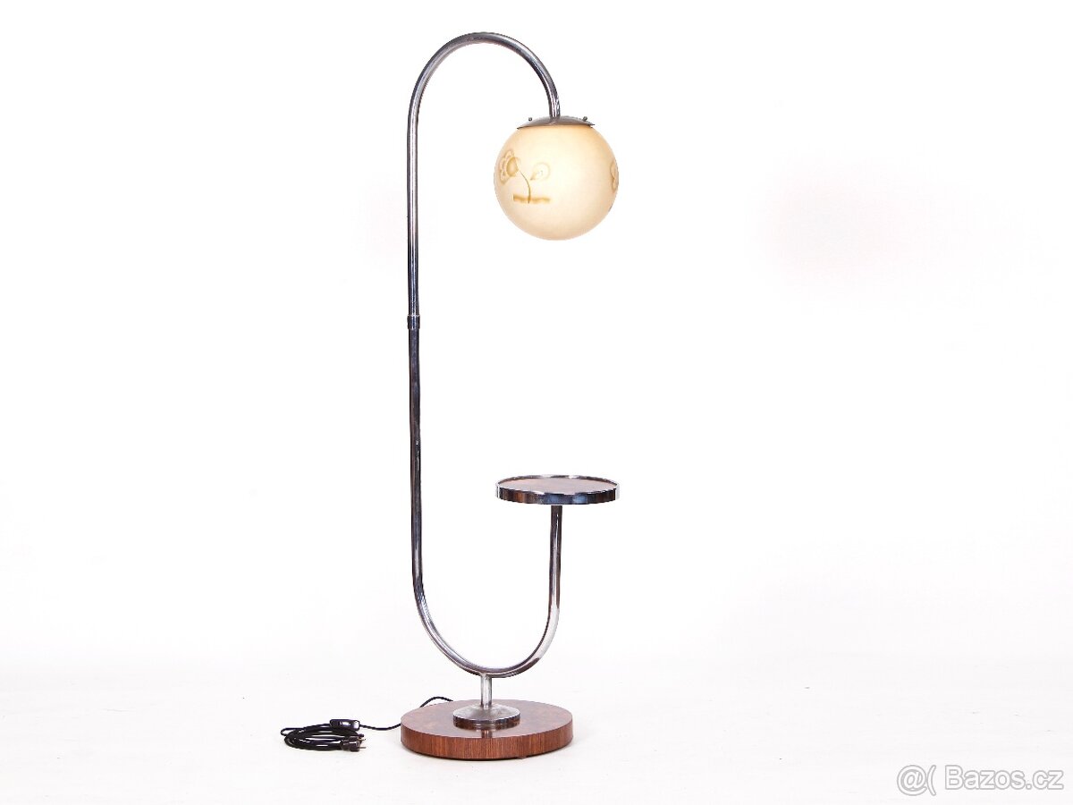 Luxusní funkcionalistická lampa, ořech