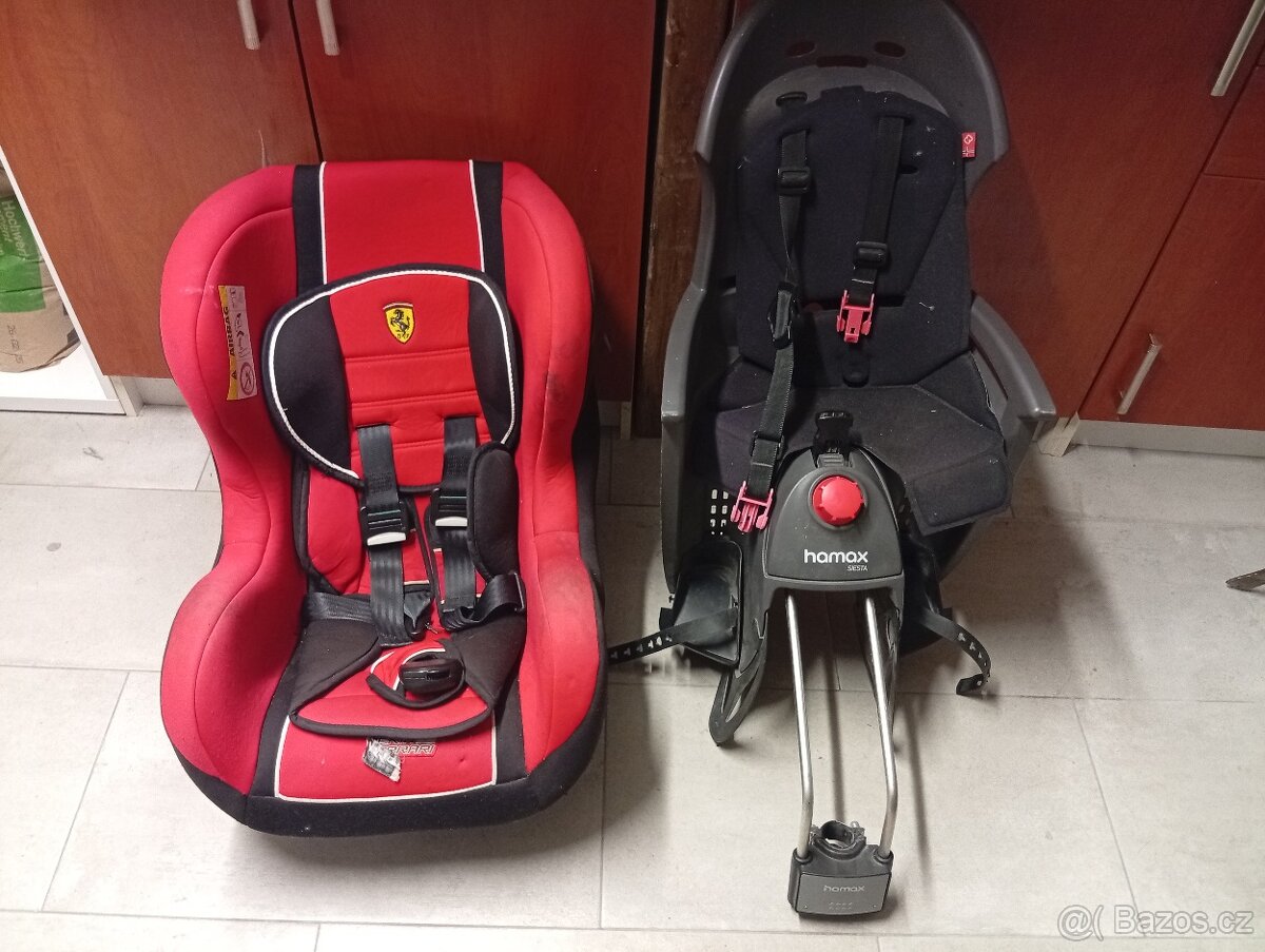 Autosedačka a sedačka na kolo