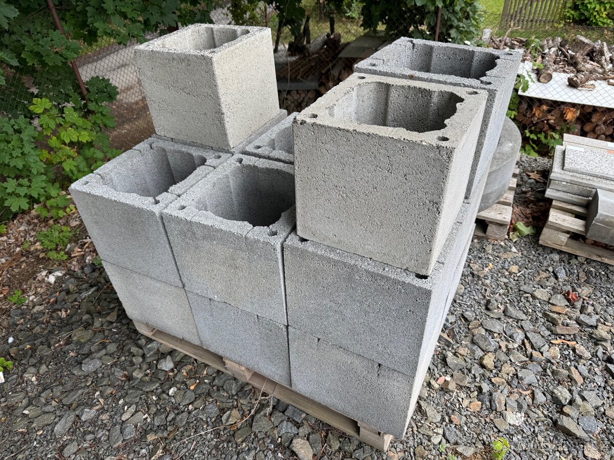 Komínové betonové tvárnice/ztracené bednění