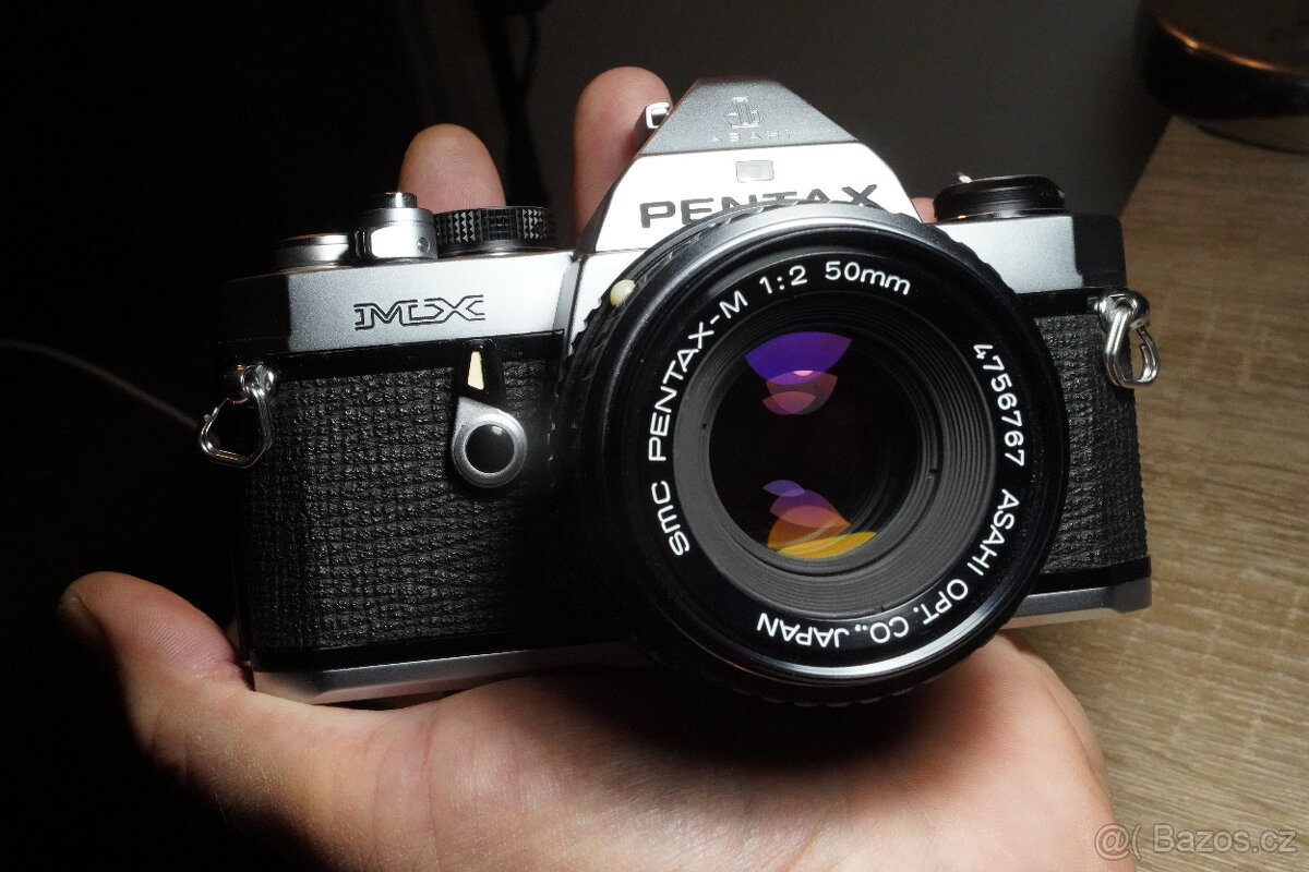 Fotoaparát Pentax MX + objektiv 50/2, krásný stav