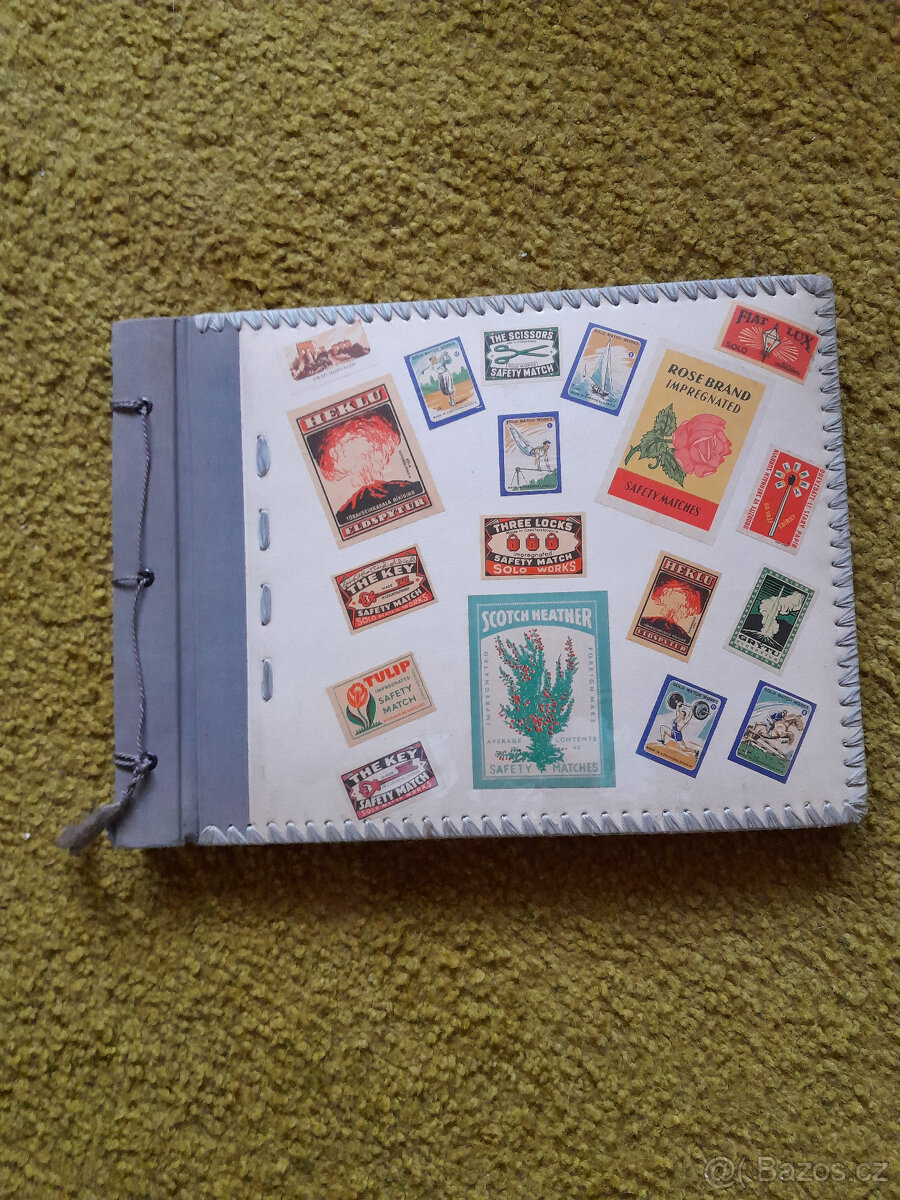 Album zápalkových nálepek-pozůstalost