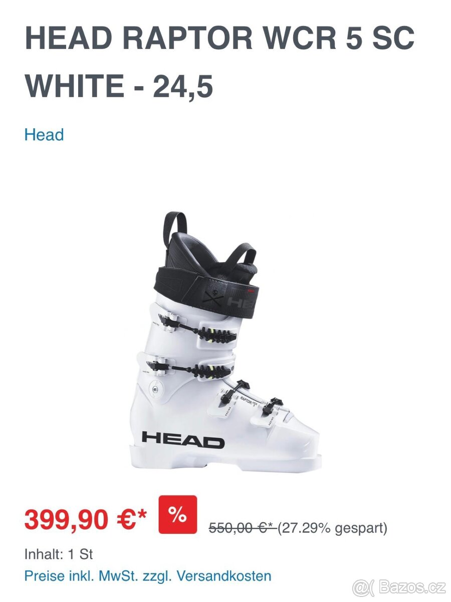 HEAD Raptor WCR 5SC 24,5
