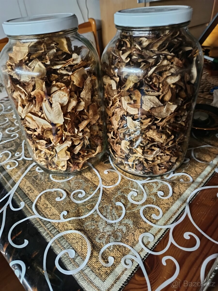 Sušené pravé hřiby a hřibovitá směs