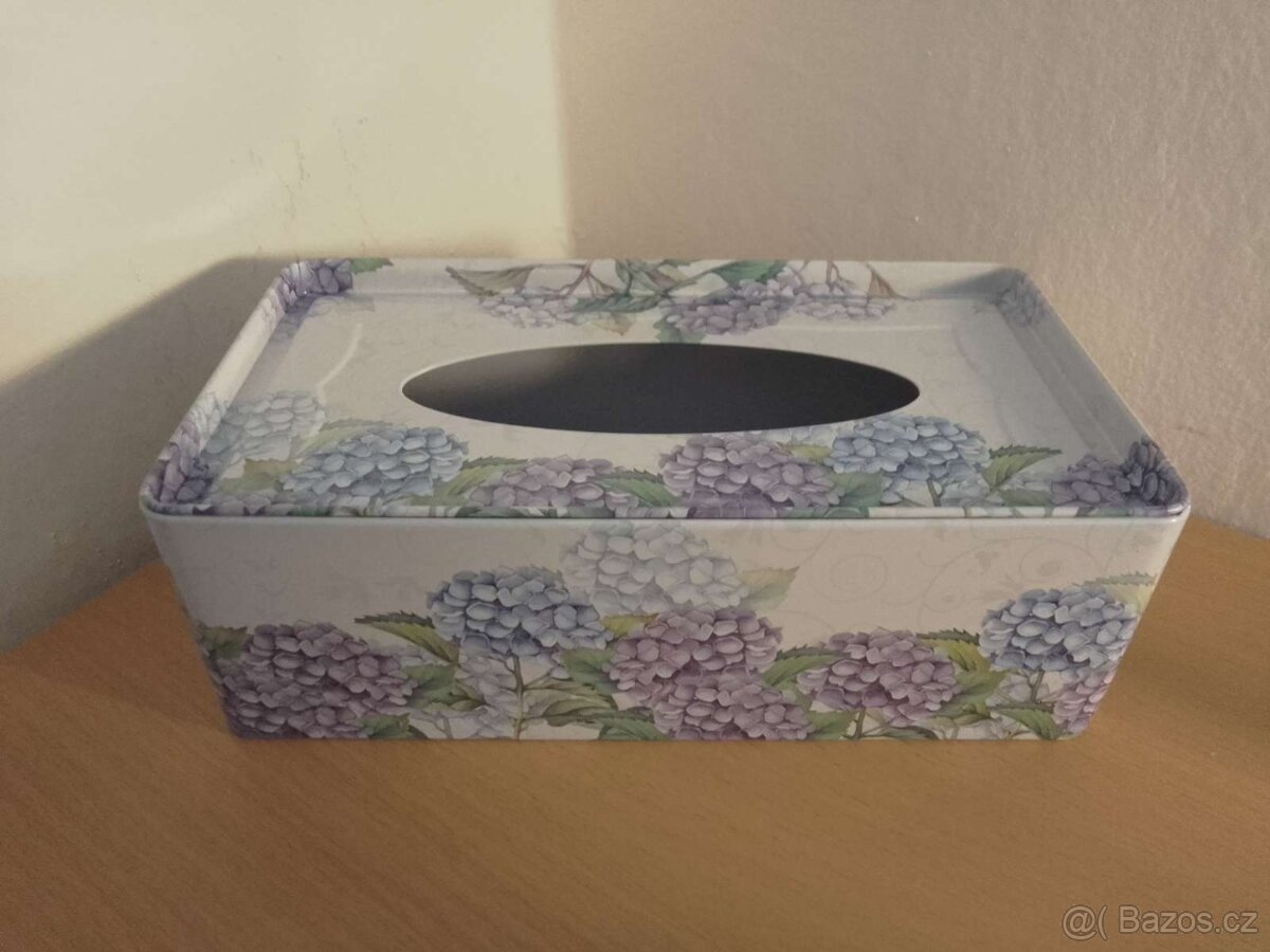 Krabička na kapesníky - Hortenzie