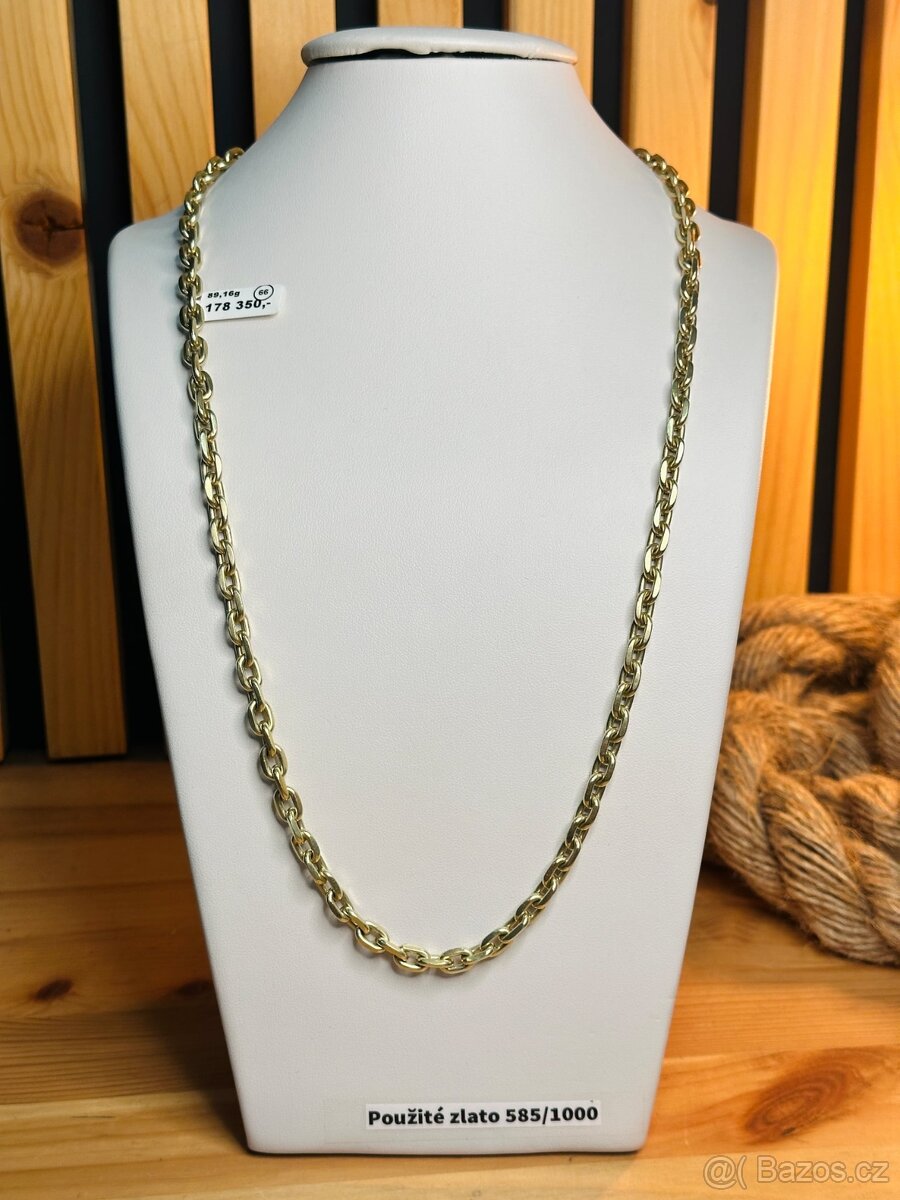 Zlatý řetěz Pilka 89,16g