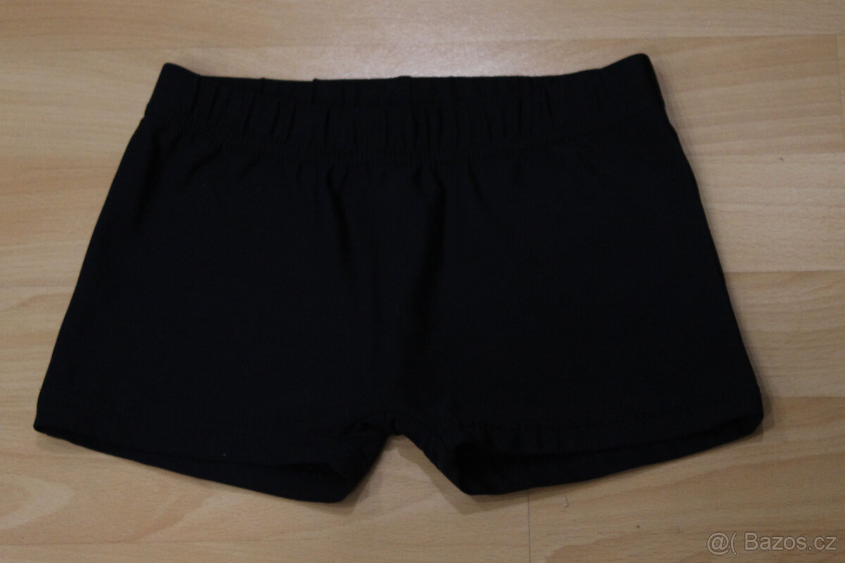 Černé dámské/dívčí baletní šortky, vel. XS (34)