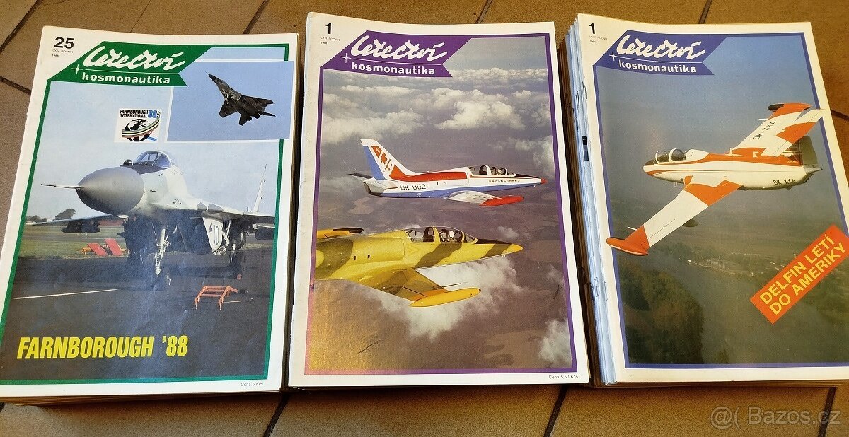 73x časopis LETECTVÍ A KOSMONAUTIKA (3 ročníky) - NEJLEVNĚJI