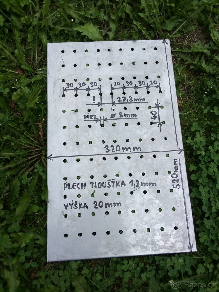 Ventilační mříže INOX 520x320mm, 162x162mm, 152x152mm