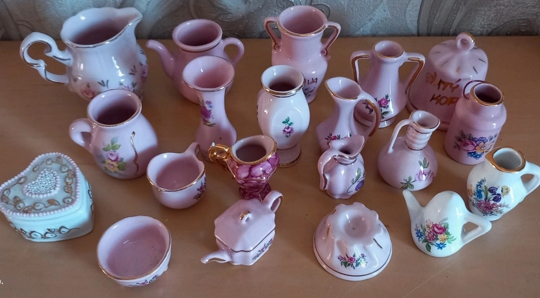 Miniaturky porcelán, keramika