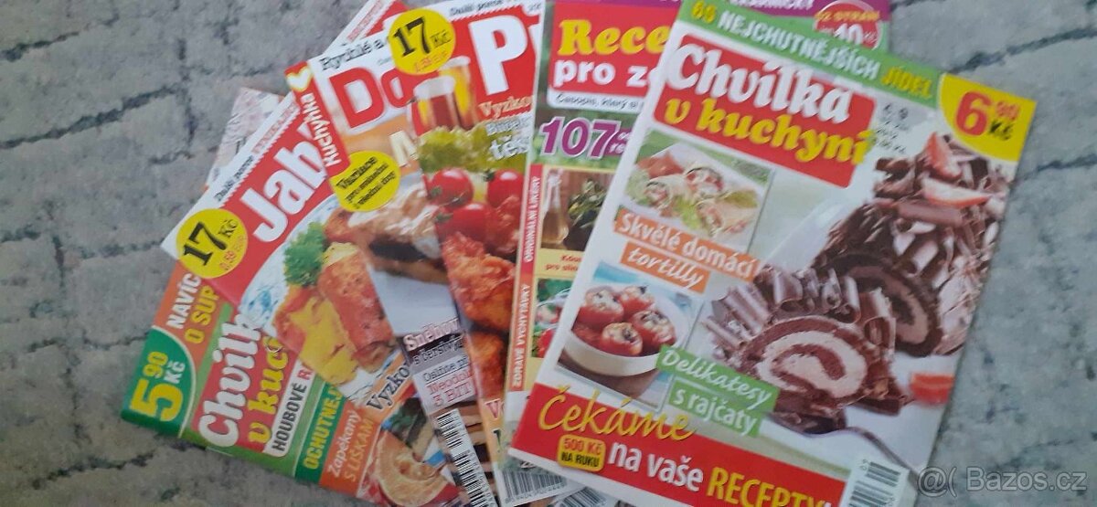 6ks časopisů s recepty