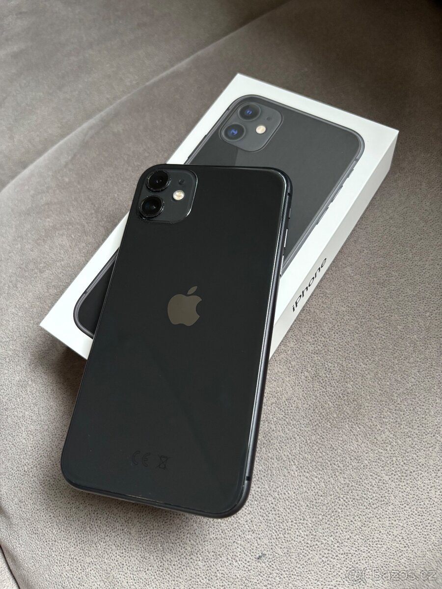 Prodám iPhone 11, 64 GB, barva černá