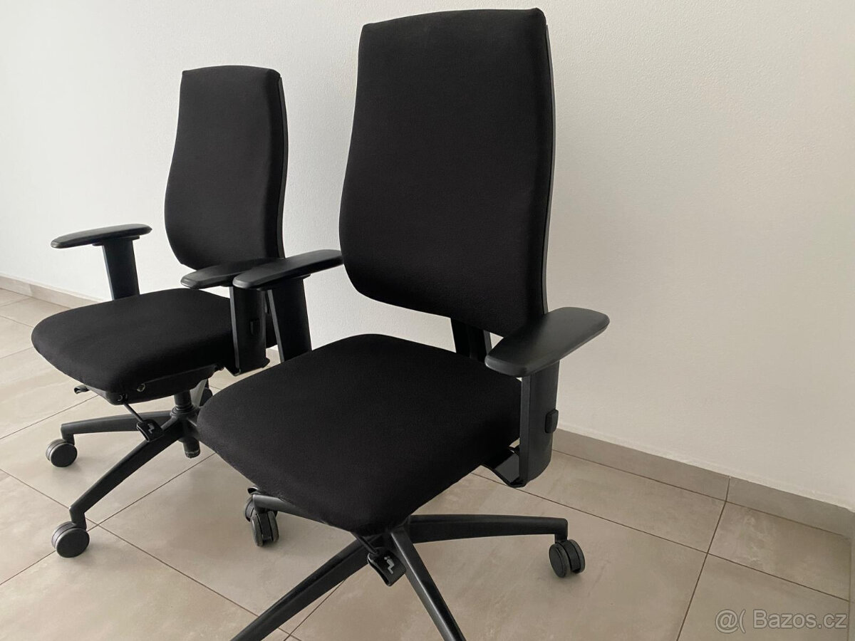 Zánovní PROFESIONÁLNÍ kancelářské kvalitní židle/křeslo, 2ks
