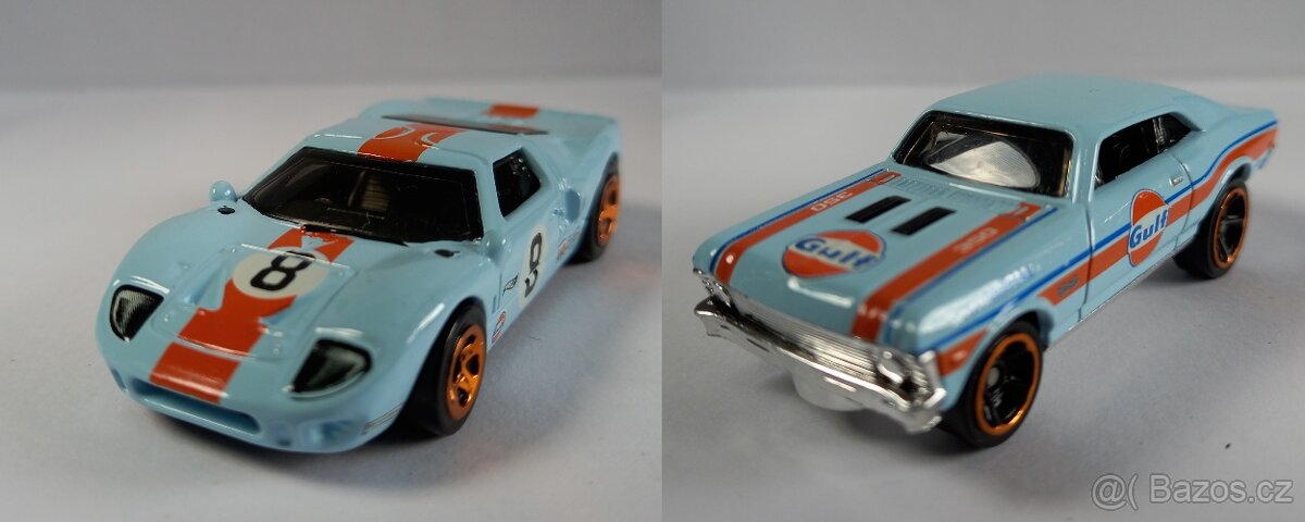HOT WHEELS - FORD GT40+´68 CHEVY NOVA -GULF - POZRI FOTO