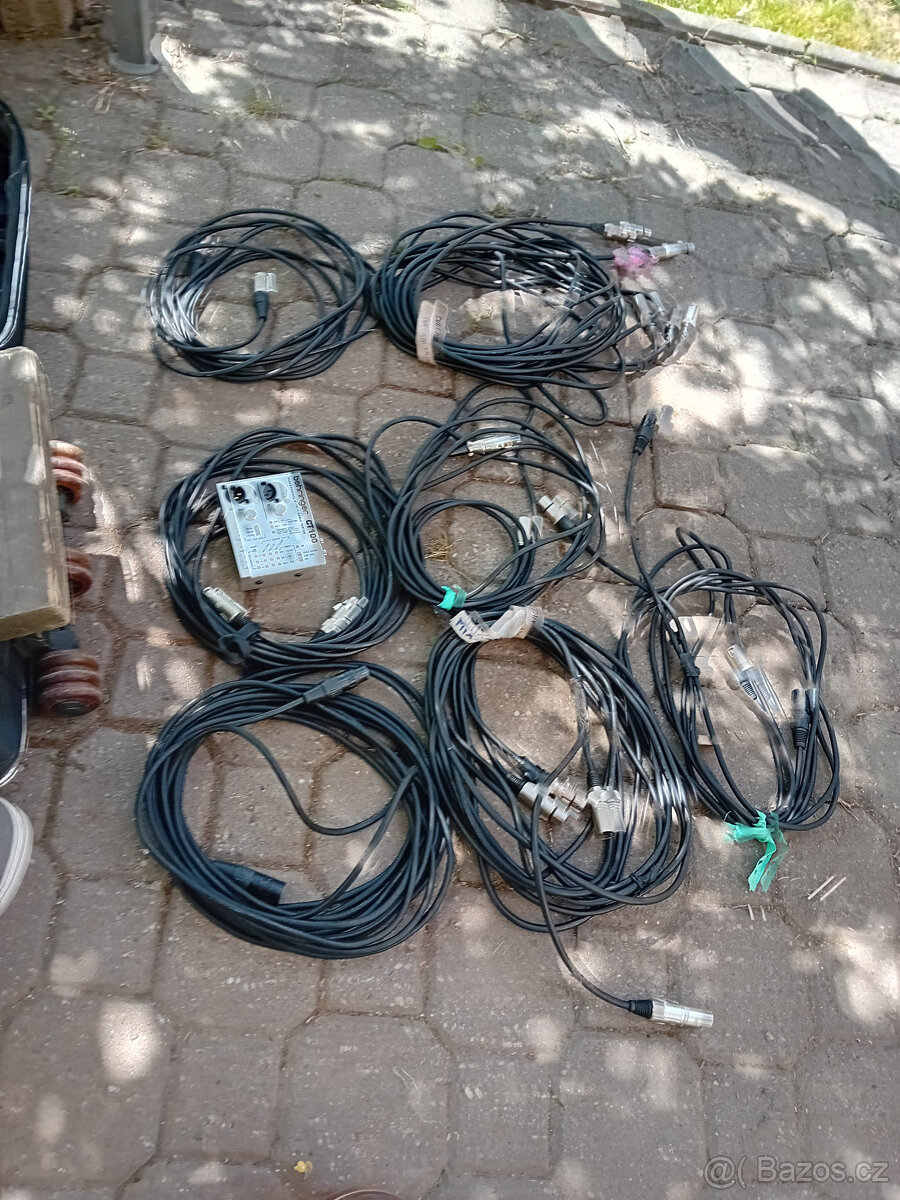 kabely xlr 10ks+zkoušečku ct100