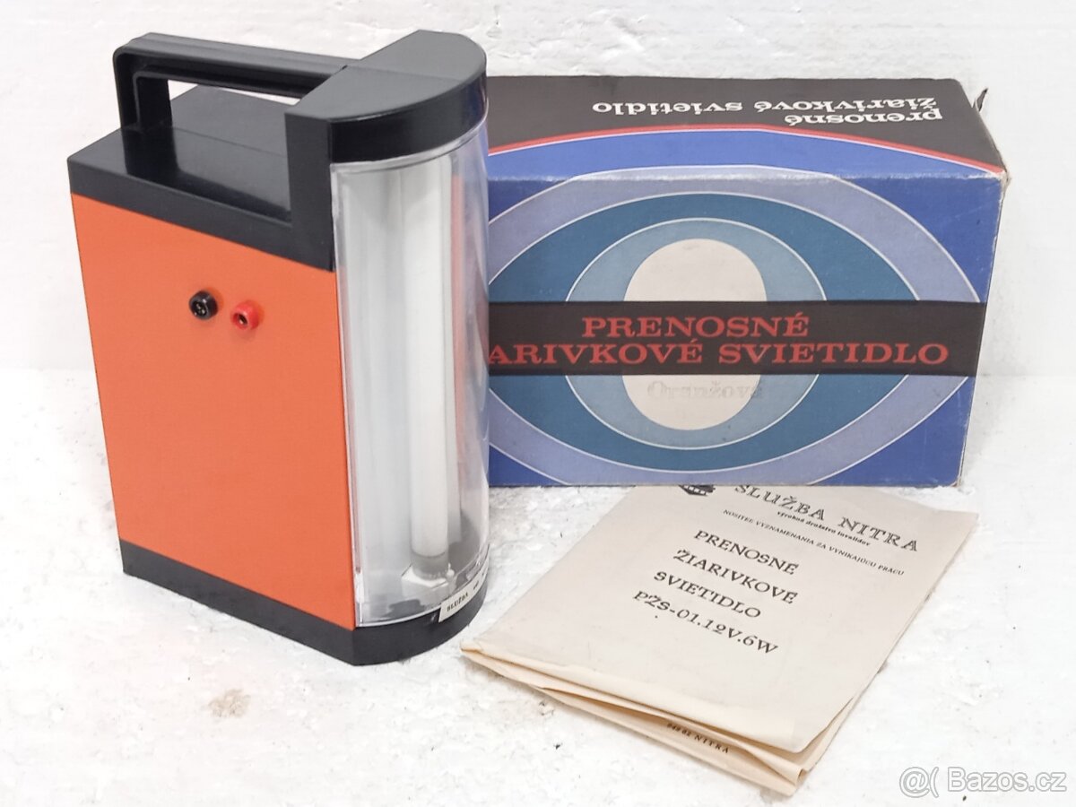 12V Přenosné zářivkové světlo - 1989 ČSSR