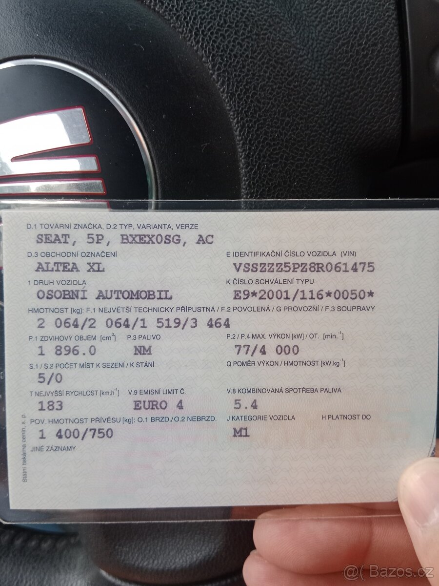 Seat altea xl 1,9 TDi 77kw