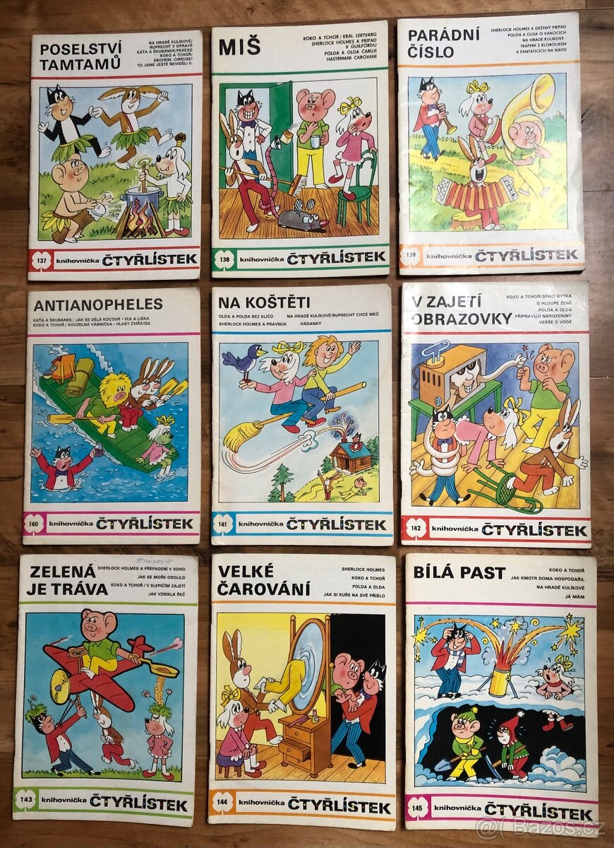 Čtyřlístek číslo 137 až 145
