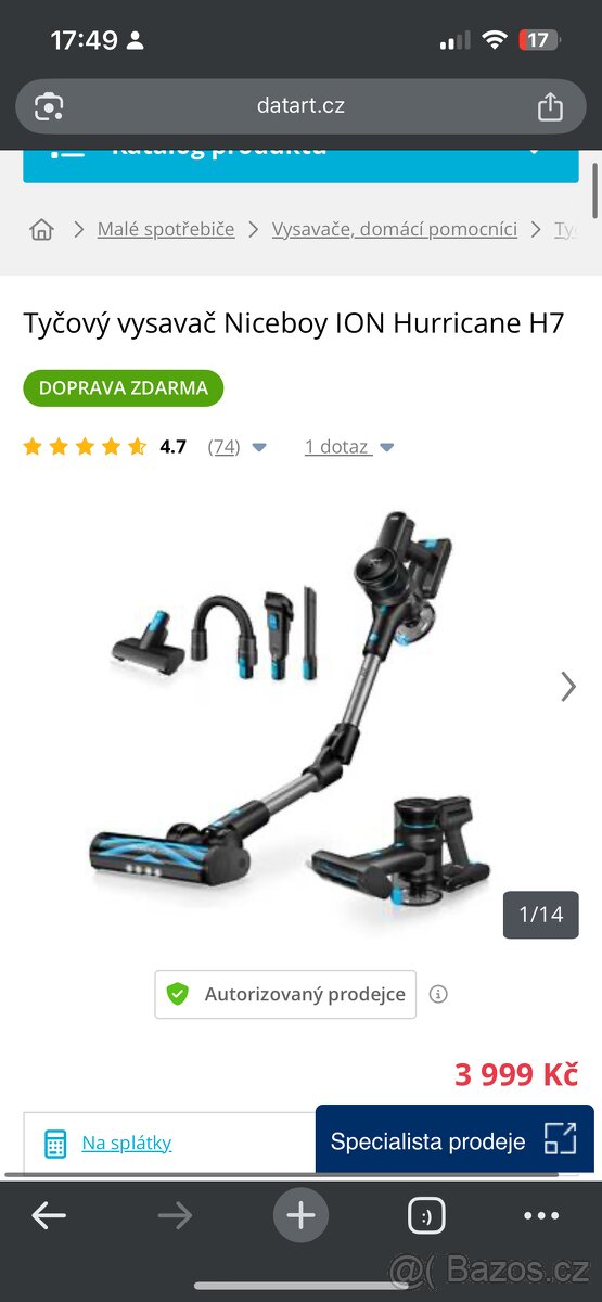 Vysavač Niceboy