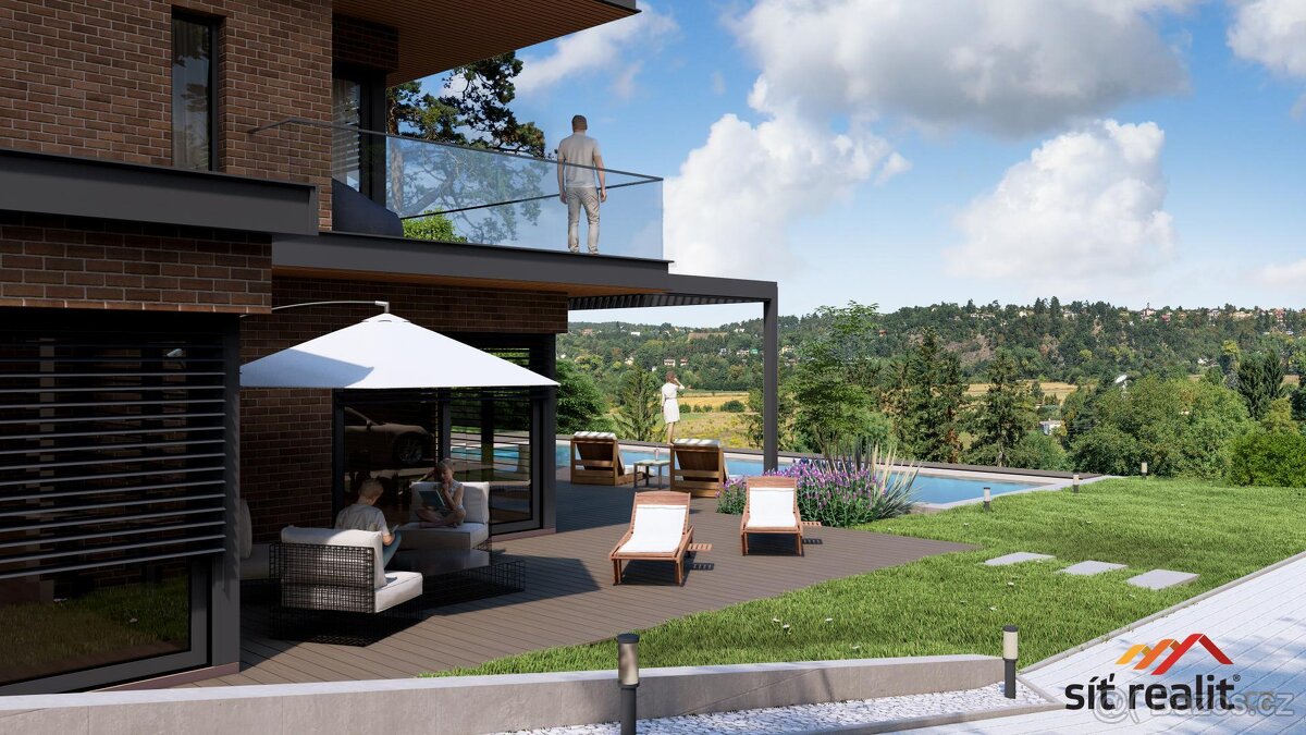 Exkluzivní pozemek pro stavbu RD, 1880 m2, Všenory, Praha - 