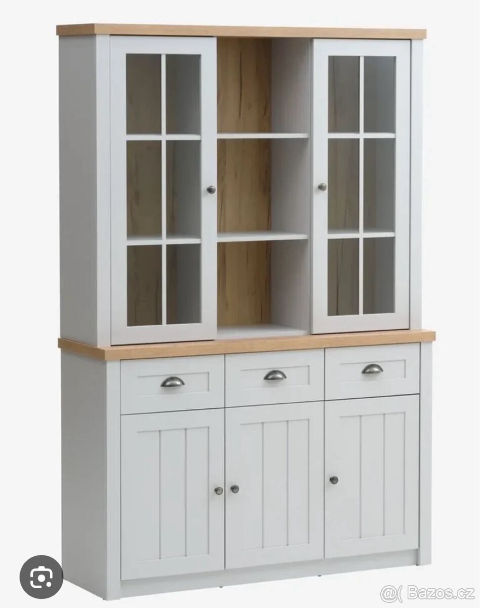 Příborník Marksel s nástavcem, šedý (JYSK) - super stav