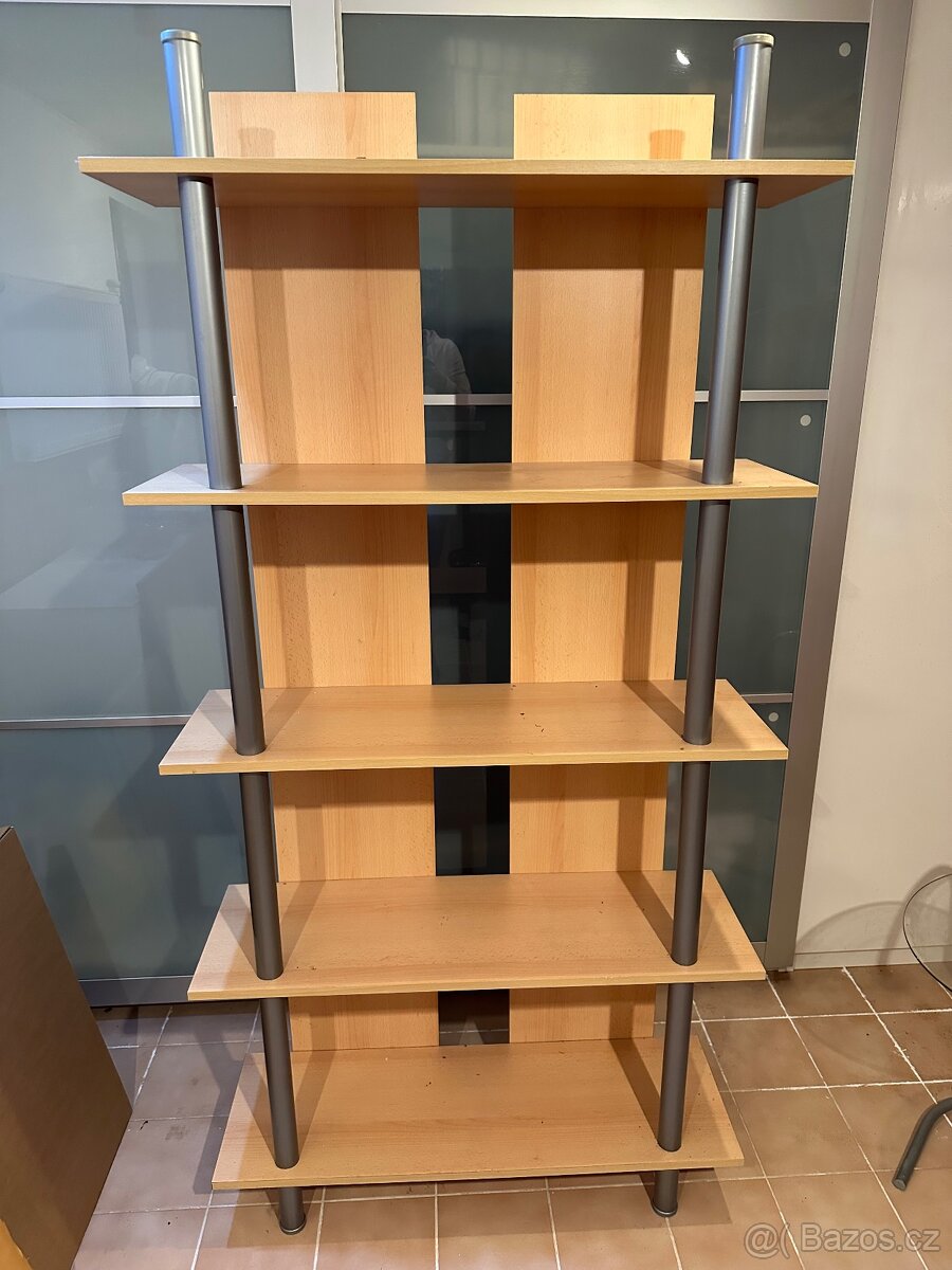 Regál policový velký vzor buk