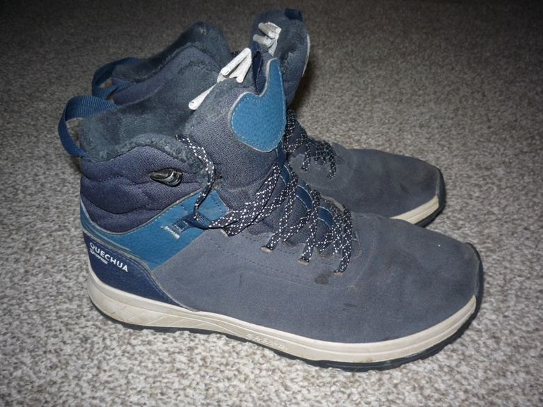 Zimní kožené boty Quechua vel 37, stélka 23,5cm