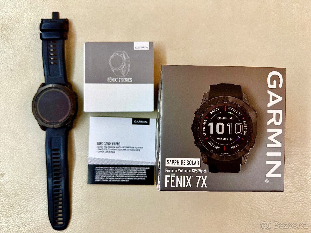 Prodám Garmin Fénix 7 X  Sapphire Solar
