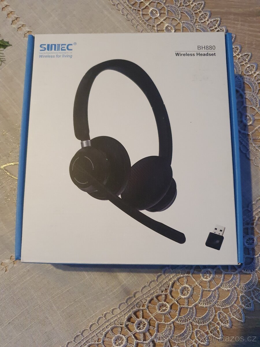 Bezdrátová sluchátka s mikrofonem Sunitec