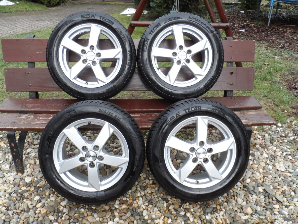 Alu Kola Rial Germany+Zimní Pneu, 205/55/16 5X112 ET 46