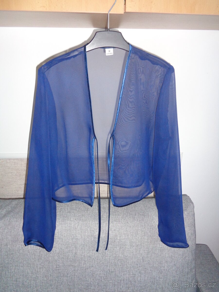 bolerko-modrý mušelín