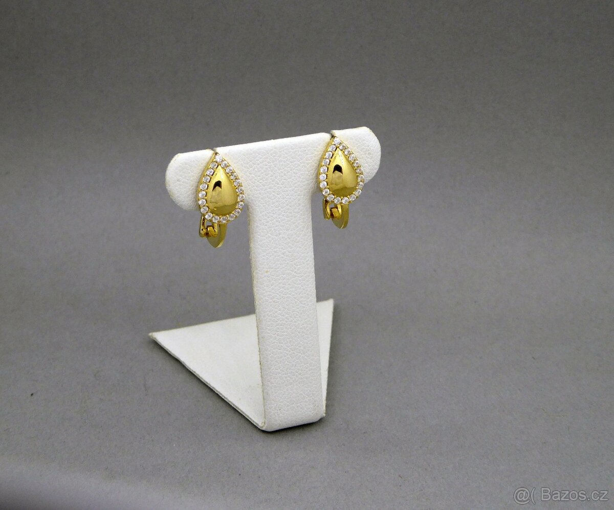 Překrásné náušnice kapky s kamínky