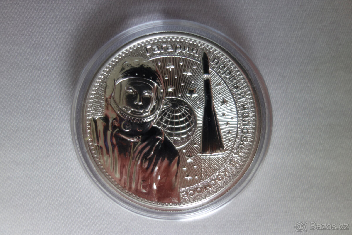 Investiční stříbro: 1 oz mince Gagarin Interkosmos