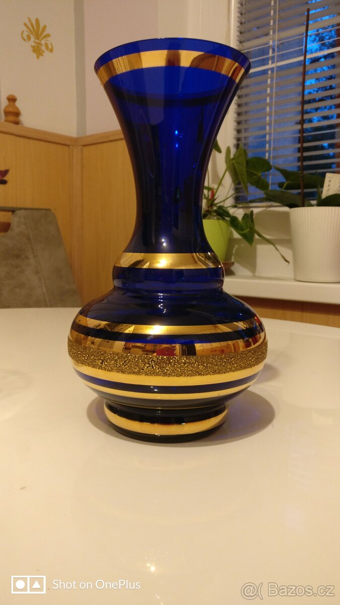 Modro-zlata vaza