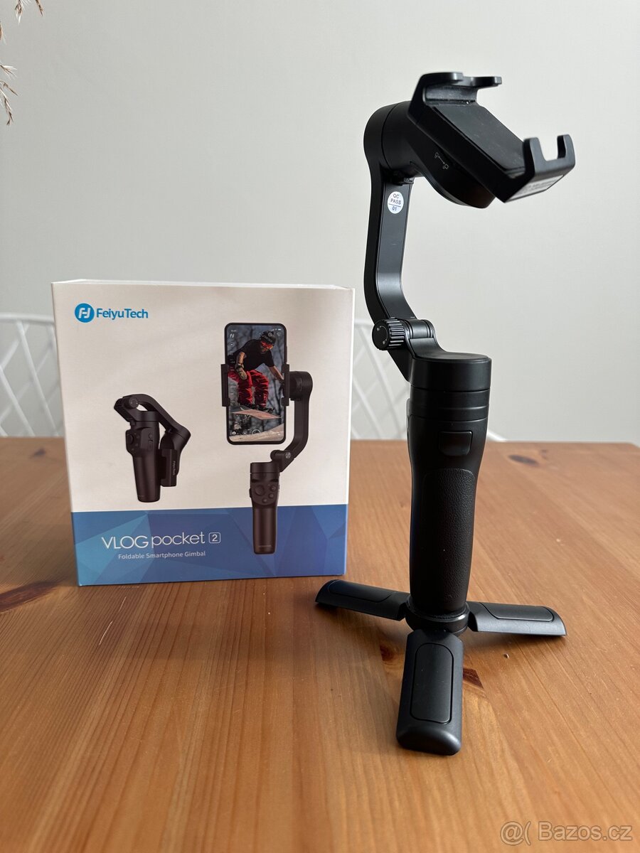 Prodám stabilizátor Feiyu Vlog Pocket 2 včetně mini stativu