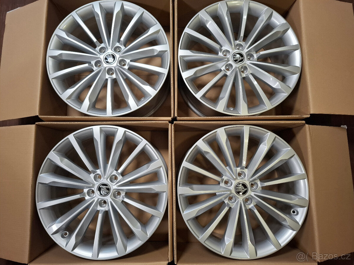 Nové orig. alu disky ŠKODA Superb 8x19 5x112 ET44 vč. DPH