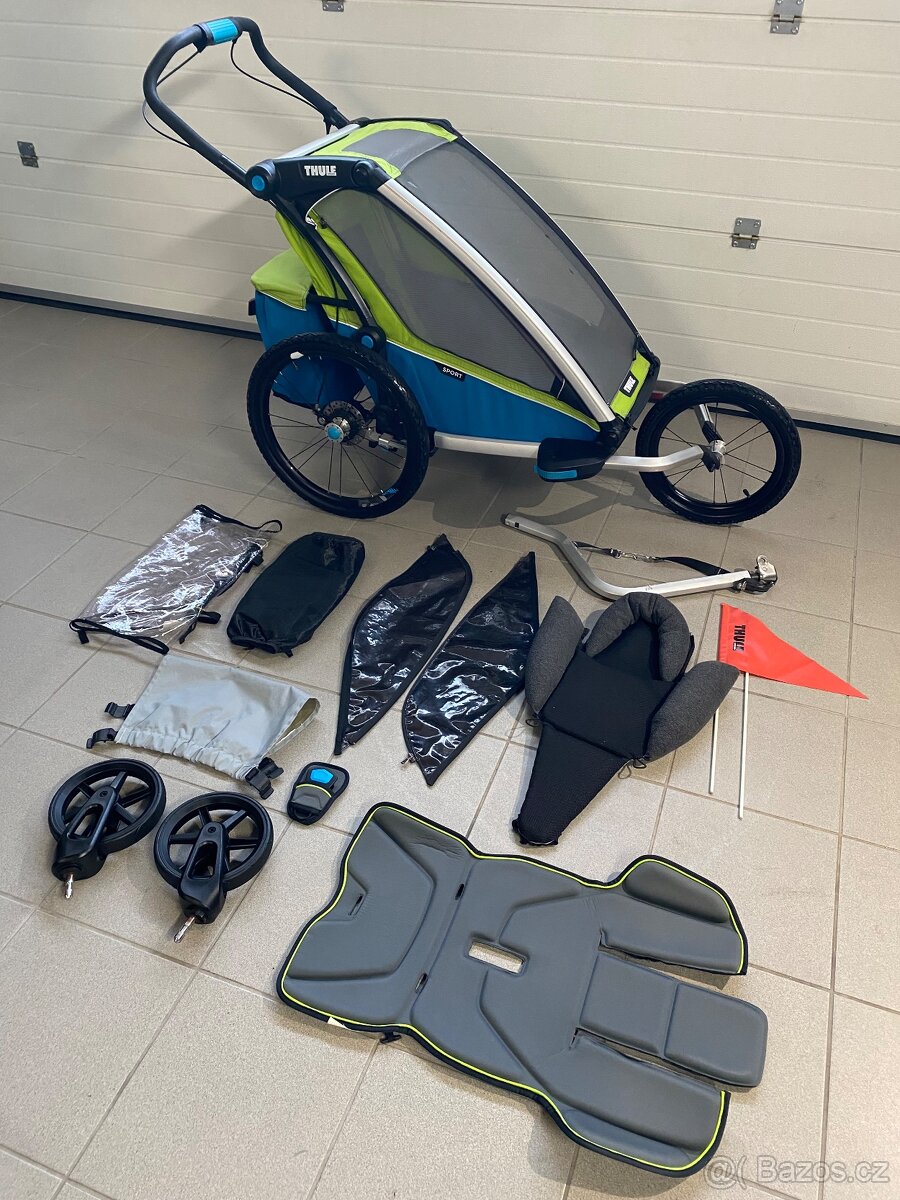 💙💚 Thule Chariot Sport + příslušenství 💚💙
