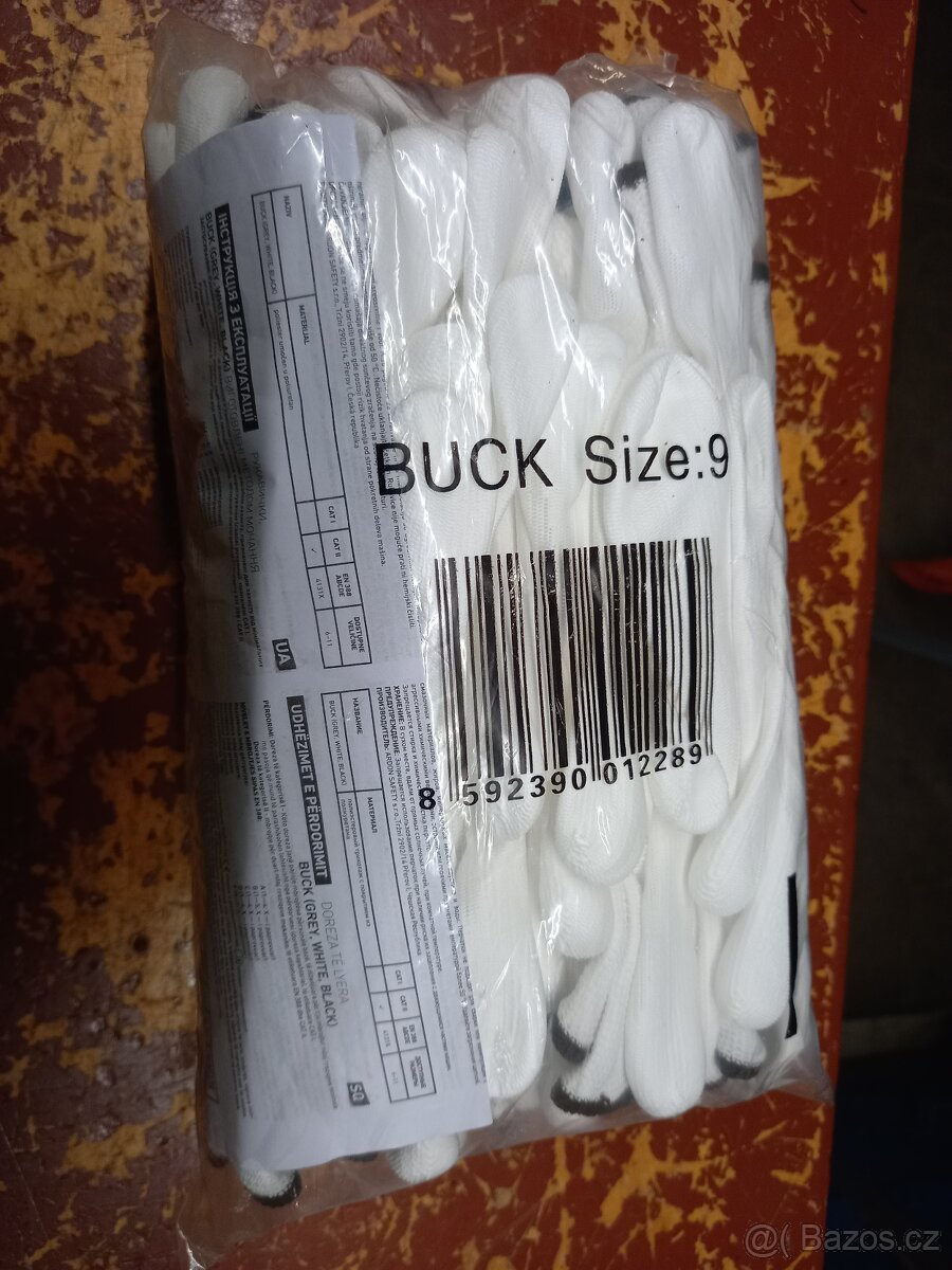 Pracovní rukavice bile