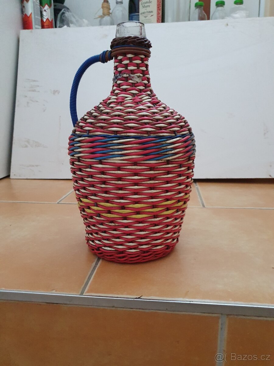 Opletený demižon 3l, 2ks 5l, 20l
