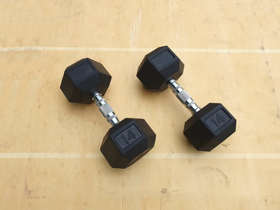 šestihranné činky 2x14kg (NOVÉ) - HEXA